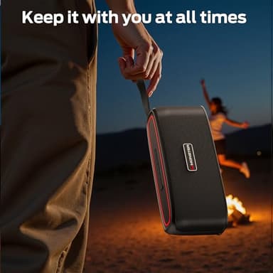 Monster Shock Portable Bluetooth Speaker, True Wireless Speaker, 30W Loud Stereo Sound, IPX6 Waterproof,17 Hours Playback, Bluetooth 5.4 TWS Pairing ，Outdoor Speakers with Handle - Image 3
