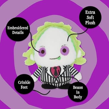 KIDS PREFERRED Warner Bros. Beetlejuice Cuteeze Extra Soft Plush Stuffed Animal Toy for Baby and Toddler Boys and Girls – 12 Inch Size - Image 3