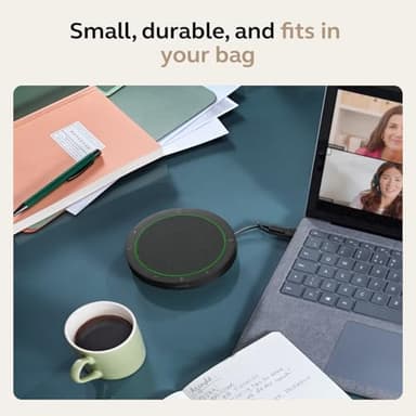 Jabra Speak2 75 (2025 Edition) Wireless Bluetooth Speakerphone - 4 Noise-Cancelling Mics, 65mm Speakers - New Linking Feature - USB-A & USB-C Adapter - Certified for Microsoft Teams - Dark Grey - Image 7