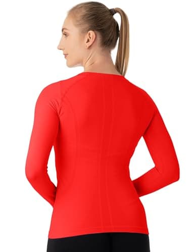 MathCat Seamless Workout Shirts for Women Long Sleeve Yoga Tops Sports Running Shirt Breathable Athletic Top Slim Fit - Image 3