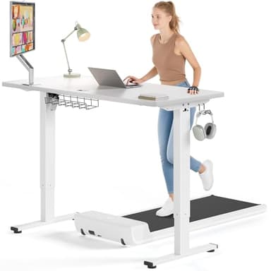 SIAGO Electric Standing Desk Adjustable - 55 x 24 Inch Sit Stand up Desk with Cable Management - 3 Memory Preset Adjustable Height Table - Image 1