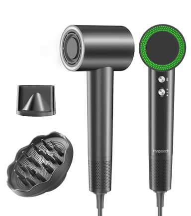 Hair Dryer with Diffuser,1-4min Fast Dry by 1400w, 3 Heat/Cool Wind Level,0.86lb Lightweight, 49db Low Noise, 2 Billion Plasma, Industry-Leading High-Speed Brushless Motor Blow Dryer for Home Travel - Image 1