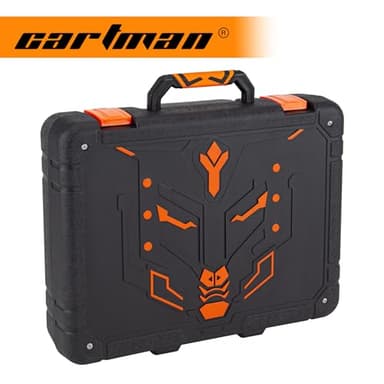 CARTMAN Power Tool Combo Kits with 12V Cordless Drill, Professional Household Home Tool Kit Set, DIY Hand Tool Kits for Garden Office House Repair, with a Robot Style Carry Box - Image 7