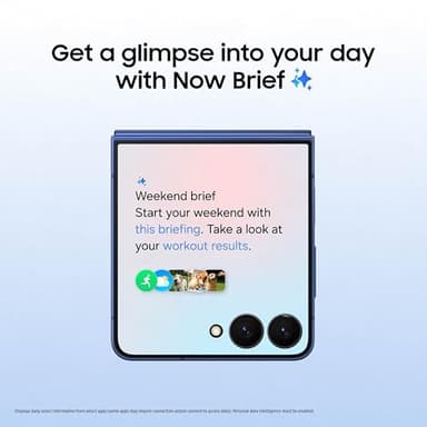 Samsung Galaxy Z Flip7 Cell Phone + Gift Card, 512GB AI Smartphone, Unlocked Android, Long Battery Life, 2025, US 1 Yr Manufacturer Warranty, Blue Shadow - Image 4