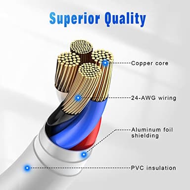 iPhone Charger 3Pack 6FT MFi Certified USB A to Lightning Cable Fast Charging Cords Apple Charger Compatible with iPhone 14 13 12 11 XS XR X Pro Max Mini 8 7 6S 6 Plus 5S SE iPad iPod Airpods - Image 6