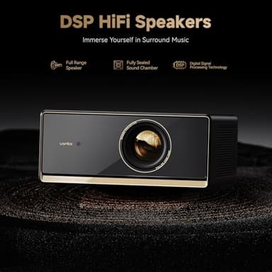 Wanbo X5 Pro Google TV Projector 4K Supported, 1100 ANSI Smart Projector with WiFi and Bluetooth, Outdoor & Home Movie Proyector, Auto Focus & Keystone, HDMI 2.0, Voice Control, HDR10 (2025 Upgraded) - Image 5