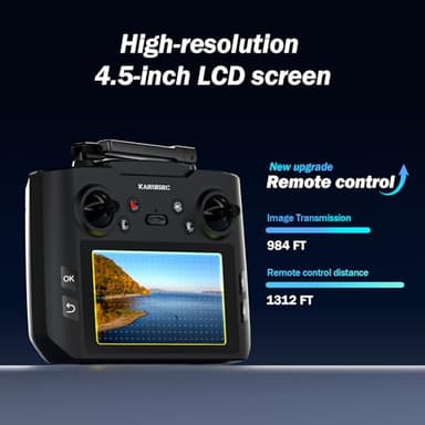K600GPS Drone with Camera for Adults, 4.5 inch LCD RC Screen, 32G SD Card, GPS Drone Auto Return, Gesture Flight, Brushless Motor, Optical Flow,3 Speeds for Adults/Beginners, Under 249g - Image 2