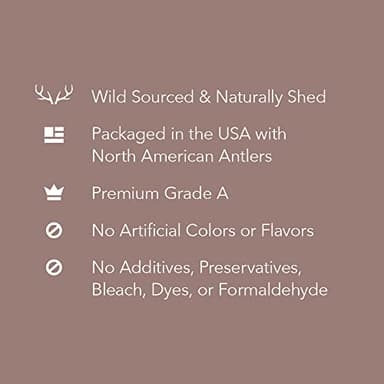 Amazon Brand - Wag Split Elk Antler, Naturally Shed, Long Lasting for Aggressive Chewers, Large (Best for Dogs 30-45 lbs) - Image 3