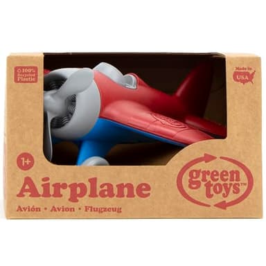 Green Toys Airplane - BPA Free, Phthalates Free, Red Aero Plane for Improving Aeronautical Knowledge of Children. Toys and Games - Image 4
