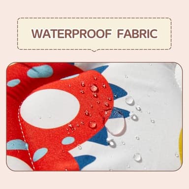 TreeBud Baby Play Mat - Thicken 71x59 Inch Soft Foam Crawling Mat for Playpen & Floor, Non-Slip Waterproof Playmats for Infants & Toddlers, Portable Foldable & Machine Washable, Dinosaur & Letters - Image 8