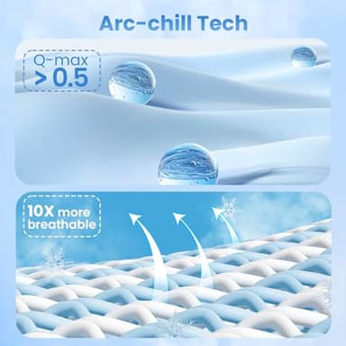 LUXEAR Gradient Cooling Blanket, Double-Sided Q-Max>0.5 Arc-Chill Summer Cold Blanket for Bed Sofa Chair Travel, Absords Heat to Keep Body Cool for Hot Sleeper & Night Sweats Adult Kids - Throw Gray - Image 2