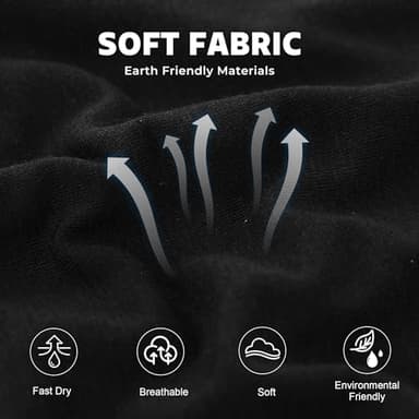 BAMBOO COOL Moisture-Wicking Soft Men's Underwear Boxer Briefs for Men With Open Fly Pouch (6 pack) XL - Image 4