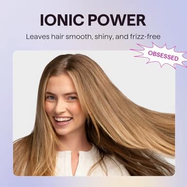 Wavytalk Hair Dryer with Diffuser, Blown Away Ionic Hair Dryer for Curly Hair with Comb, 1875W Fast Drying Blow Dryer with Ceramic Technology, 3 Attachments for All Hair Types, Light and Quiet, Green - Image 5