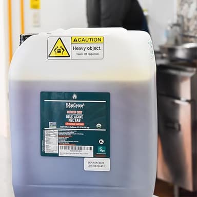 BLUE GREEN ORGANICS, Agave syrup, Agave, Gluten Free, Organic, Sweetener, coffees, pancakes or any baked good, Family-friendly, For restaurants, Sugar substitute, Raw, 57.3 Lb - Image 5