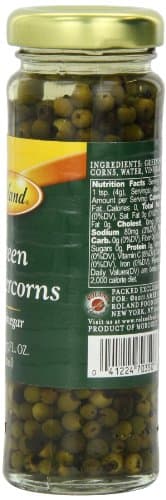 Roland Foods Green Peppercorns in Vinegar, Specialty Imported Food, 3.55 fl oz - Image 2