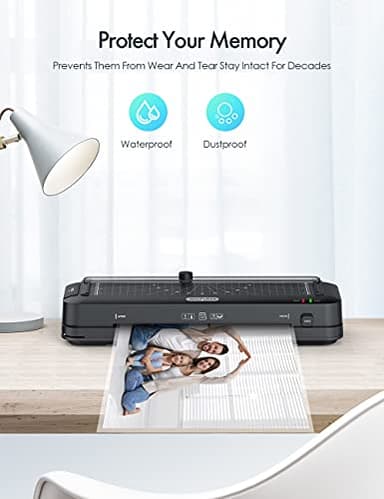 SINOPUREN 9-Inch Thermal Laminator Machine, 3-in-1 Laminator with Built-in Paper Trimmer, Hole Punch & Corner Rounder, 10 Laminating Pouches, Fast 3-Min Warm-Up, Jam-Free for Home, Office, School - Image 2