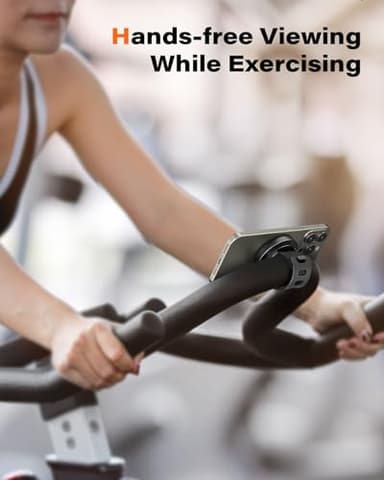 A2C Gym Fitness Phone Mount for MagSafe - 17 N54 Strong Magnets Stable and Secure Phone Mount with Adjustable Strap, Compatible with Gym Equipment, Stroller, Shopping Cart, Exercise Bikes - Image 2