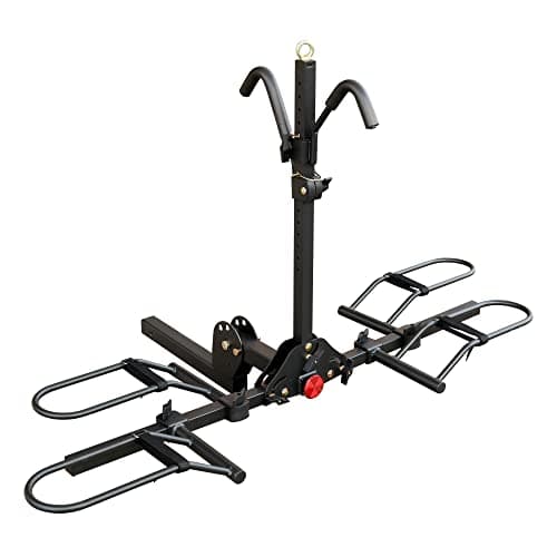 Young 200 lbs. 2 Bike Rack Hitch Mount Platform Style for Cars Trucks SUVs Minivans, fits MTB Gravel Road Bike with Up to 5-inch Fat Tire Carrier Rack - 2" Hitch Receiver - Image 1