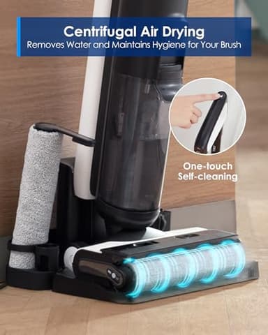 Tineco Floor ONE S6 Cordless Wet Dry Vacuum Floor Cleaner Washer Mop All-in-One for Hard Floors, LED Display, Long Runtime, Dual-Sided Edge Cleaning, Self-Cleaning - Image 7