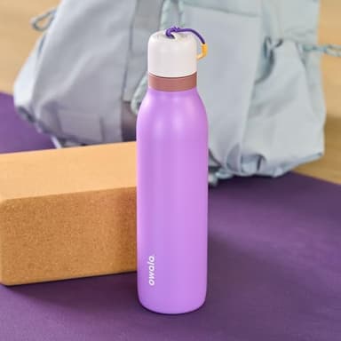 Owala FreeSip Twist Insulated Stainless Steel Water Bottle with Straw for Sports and Travel, BPA-Free, 18-oz, Purple (California Grapevine) - Image 2