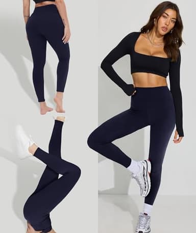 GAYHAY High Waisted Leggings for Women - Soft Opaque Slim Tummy Control Printed Pants for Running Cycling Yoga - Image 2