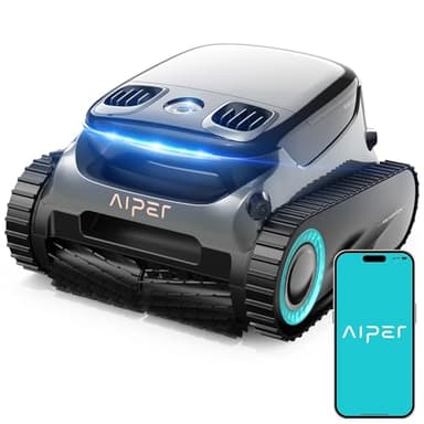 AIPER Cordless Robotic Pool Cleaner, Horizontal Waterline Cleaning, App Support, 180-Min Battery Life, Ideal for In-Ground Pools up to 2,150 Sq.ft, Scuba S1 Pro (Renewed) - Image 1