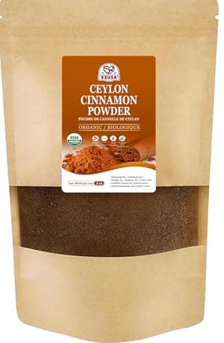 52USA Organic Ceylon Cinnamon Powder, 2oz | True Cinnamon from Sri Lanka, Non-GMO, Gluten-Free, Freshly Packed for Baking, Cooking & Beverages - Image 1