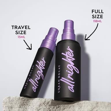 Urban Decay All Nighter Waterproof Makeup Setting Spray (Full Size) - Natural Finish, Smudge-Proof, Transfer-Resistant, Up to 16HR Wear, Cools Skin Temperature, Fine Mist, Controls Shine - 4 Fl Oz - Image 7
