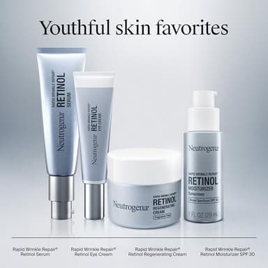 Neutrogena Rapid Wrinkle Repair Retinol Face Moisturizer, Fragrance Free, Daily Anti-Aging Face Cream with Retinol & Hyaluronic Acid to Fight Fine Lines, Wrinkles, & Dark Spots, 1.7 oz - Image 9