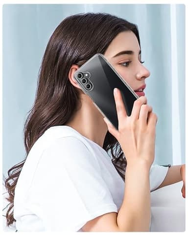 FNTCASE for Samsung Galaxy A15-5G Case: Phone Case with Built-in Screen Protector Protective Silicone Cell Phone Cover Rugged Shockproof Full Protection Slim Dual Layer Case for Men & Women Clear - Image 6