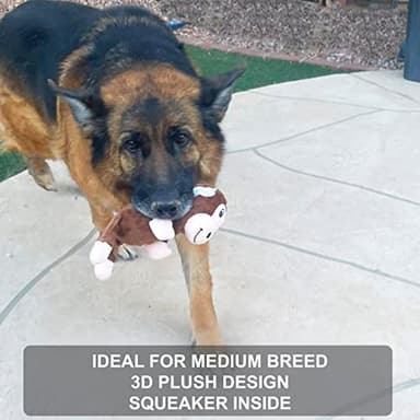 Jalousie Multipack Dog Squeaky Toys Strong Almost Indestructible, with Added Liner for Longer Play Dog Chew Toys (Medium Breeds - 5 Pack Dotted) - Image 2