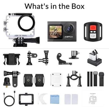 icefox i8 Action Camera with 4K 60FPS 20MP, 5X Zoom, Underwater Waterproof Camera with Optimized EIS, Video & Photo Editing by Snap Pro App, WiFi Remote Control for Diving, Cycling and Vlogging - Image 6