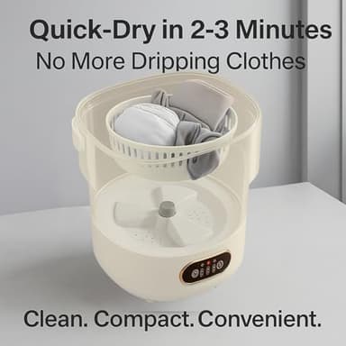 Portable Foldable Washing Machine 16.1L / 4 Gal, Foldable Washing Machine, Easy To Use, Quiet and User Friendly, Great for Dorms Small Apartments and Travelling, 3 Modes - Image 7
