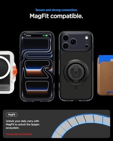 Spigen for iPhone 17 Pro Max Case, Ultra Hybrid T MagFit [Camera Control Button] [Compatible with Magsafe] - Matte Black - Image 6