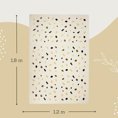 Stylish Baby Play Mat 72x48 Inches - 6 XXL Foam Floor Tiles for Kids Terazzo Design - 20% Thicker Playmat for Baby Crawling, Tummy Time, Playpen - Non-Toxic, Odorless Foam Play Mat for Floor - Image 2