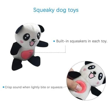 LEGEND SANDY Squeaky Plush Dog Toy Pack for Puppy, Small Stuffed Puppy Chew Toys 12 Dog Toys Bulk with Squeakers, Cute Soft Pet Toy for Small Medium Size Dogs - Image 3