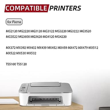 PG-240 XL/CL-241 XL Ink Cartridges Compatible for Canon 240XL 241XL Combo Pack for Canon PIXMA MG3620 MG3600 MG3520 TS5120 MG2120 MX472 MX452 MX512 MX532 Printer (1 Black,1 Color) - Image 2