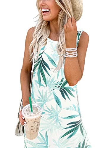 ANRABESS Women Summer Maxi Dress Beach Vacation Sundress Sleeveless Casual Loose Shirt Dresses 2025 Travel Outfits Floral Print Large - Image 4