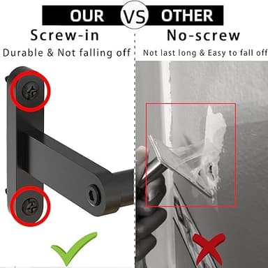 KLJKPA16 Inch Bathroom Towel Bar, Towel Racks for Bathroom Wall Mounted, Modern Heavy Duty Stainless Steel Hand Towel Holder, Single Bar, Black - Image 4