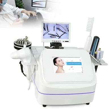 HENGCMM Skin Diagnosis Hair Analyzer, Skin Hair Scalp Detector, Digital Microscope Scalp Hair Follicle Detector with 7 Handles, Hair Follicle Skin Analyser Machine or Home Spa Salon Use - Image 1