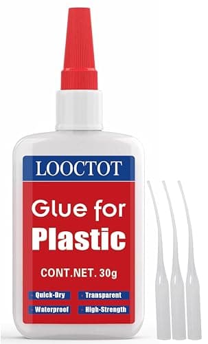 LOOCTOT 30g Plastic Glue,Adhesive for Legos&Miniatures,3D Printing,Toy Car,ABS,PVC;Super Instant Glue Bonding Between Plastics, Waterproof Clear - Image 1
