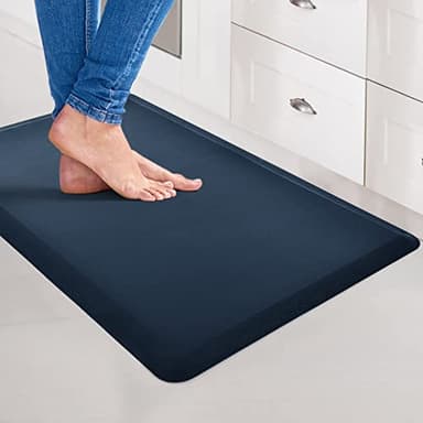 Art3d Anti Fatigue Mat - 1/2 Inch Cushioned Kitchen Mats - Comfort & Non Slip Cushion for Standing Desk, Office or Garage Floor (17.3"x28", Majolica Blue) - Image 2