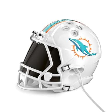 NFL Echo Dot Bundle: Includes Echo Dot | Glacier White and Limited-Edition NFL Helmet Stand | Miami Dolphins - Image 4