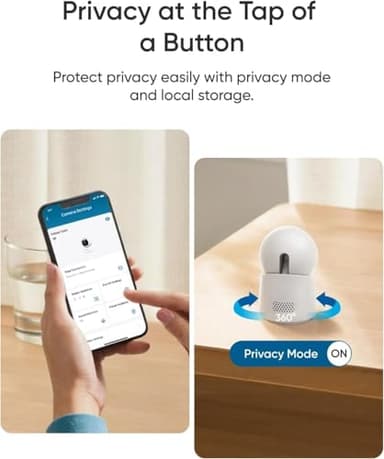 eufy Indoor Cam E30, Latest Generation, 4K UHD Security Camera, Pet/Dog/Baby Camera with Phone app, Color Night Vision, Human/Pet Auto Tracking, 360 Pan-Tilt, Works with Homekit - Image 6