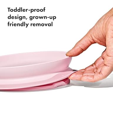 OXO Tot Stick and Stay Suction Plate - Blossom - Image 4