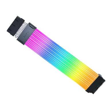 Lian Li Strimer Wireless 24 Pin with Controller (PW24-1W-T) - Addressable RGB Power Extension Cable - 2.4 GHz Wireless Control with 315mm; 12.4 Inch Length - Wireless Controller Included & Required - Image 8