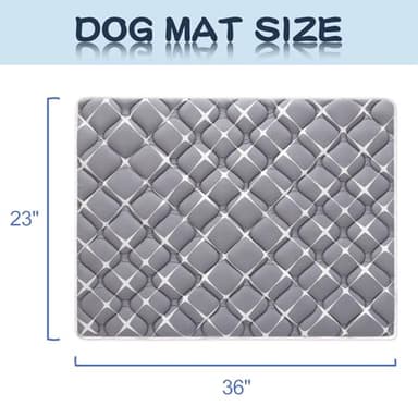 Bubble bear Dog Crate Mat - Ultra Soft, Washable & Anti-Slip Kennel Pad for Small/Medium/Large Dogs, Dark-Hued to Hide Stains (36"x23") - Image 7