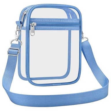 USPECLARE Clear Purse Stadium Transparent Messenger Bag Stadium Approved for Men and Women Clear CrossBody Bag - Image 7