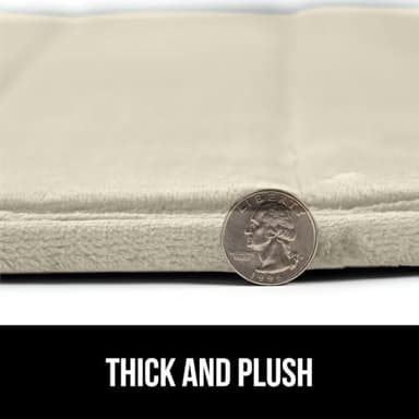 GORILLA GRIP Memory Foam Bath Mat, Soft Absorbent US Designed Bathroom Rug, Gripping Dots Machine Washable Bathmat, Cushioned Floor Mats, Shower Sink Rugs Room Décor Accessories, 30x20 Champagne - Image 8