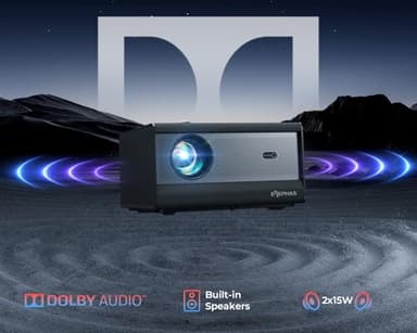 [1200 ANSI/Netflix-Licensed/30W Dolby Audio] ELEPHAS Smart 4K Projector with WiFi and Bluetooth, Dust-Proof Sealed UHD Video Projector, Auto Focus/Keystone, Portable Home Theater for Indoor/Outdoor - Image 5